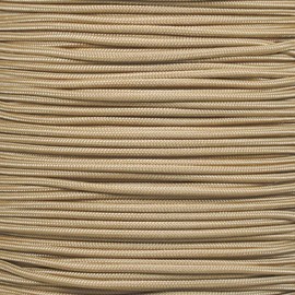 West Coast Paracord Tactical 5-Strand Nylon Core 275-LB Tensile Strength - 3/32 Inch (2.38mm) Paracord Rope (Tan, 50 Feet)