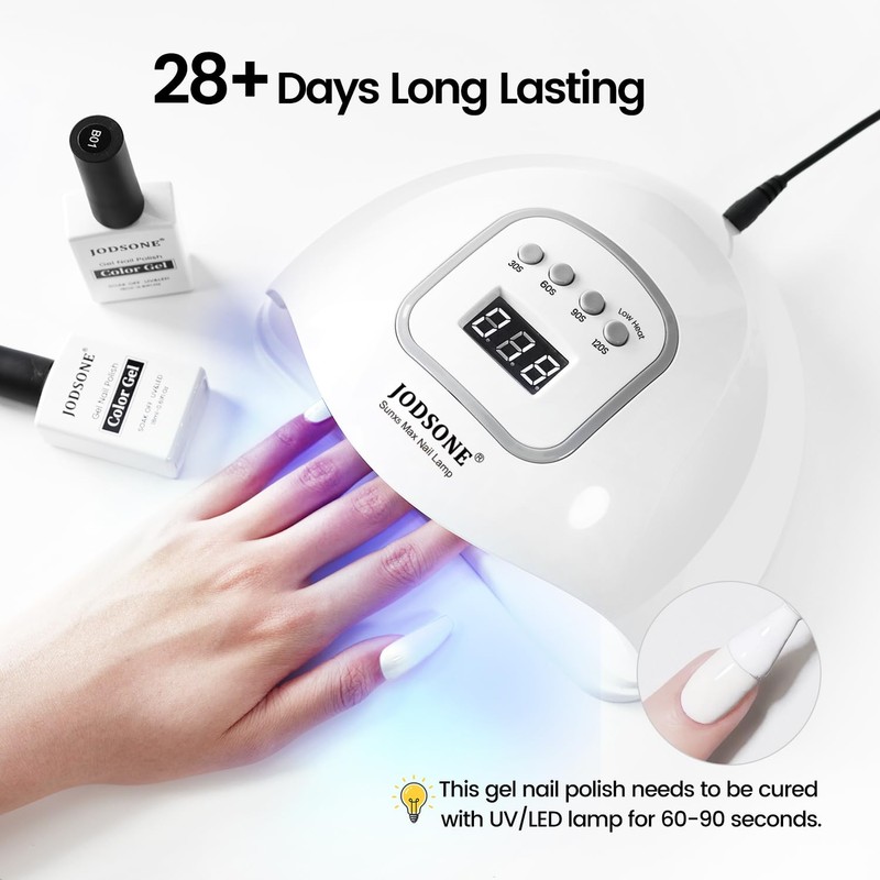 White Gel Nail Polish, 2Pcs 18ml White Gel Polish