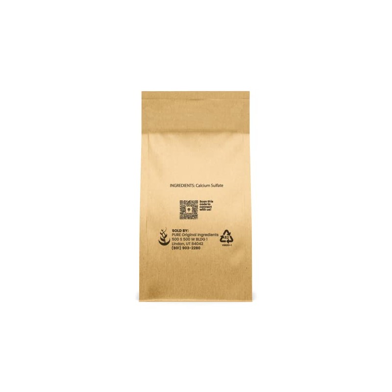 Pure Original Ingredients Calcium Sulfate (5 lb) Baking, Water Treatment