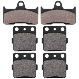 Brake Pad, 6Pcs Front & Rear Brake Pads for Yamaha Grizzly 660 4x4 YFM660F 02-08