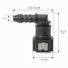 QWORK Fuel Line Connector Hose Coupling 90 Degree Quick Connector