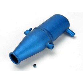 Traxxas Alum Tuned Pipe Blue Dual Chamber Revo
