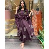 Sambhav Quilt Hub Women's Rayon Viscose Anarkali Printed Kurta with