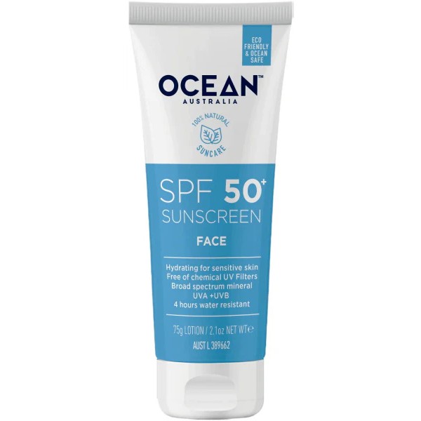 Ocean Australia Mineral Sunscreen 50+SPF Face 75g