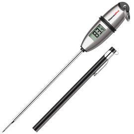ThermoPro TP-02S Instant Read Meat Thermometer Digital Cooking Food Thermometer with Super Long Probe for Grill Candy Kitchen BBQ Smoker Oven Oil Milk Yogurt Temperature