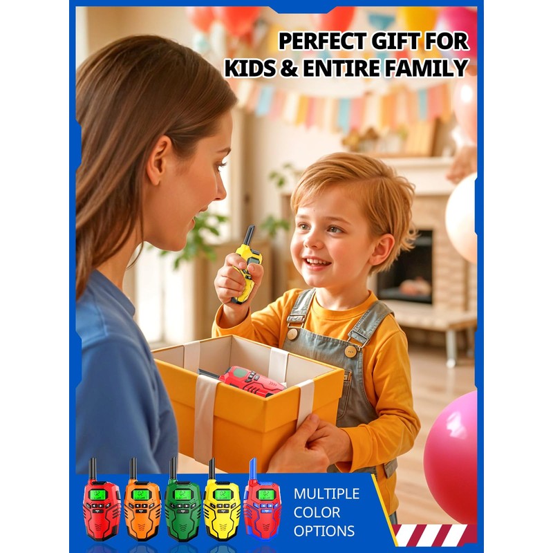 Inspireyes Walkie Talkies for Kids Rechargeable, Long Range 2 Way