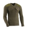 German MILITARY ISSUE WOOL COMMANDO SWEATER DARK GREEN SIZE Medium