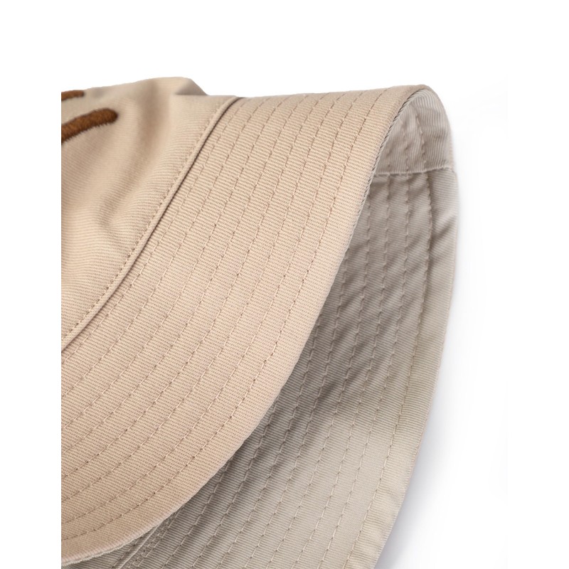 Pusheen Cat Girl Beige Bucket Hat | Novelty Face Design