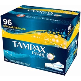 Tampax Pearl Regular Unscented Tampons, 96 ct. (pack of 2)