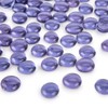 DomeStar 1LB Flat Glass Marbles, Purple Decorative Marbles for Vases