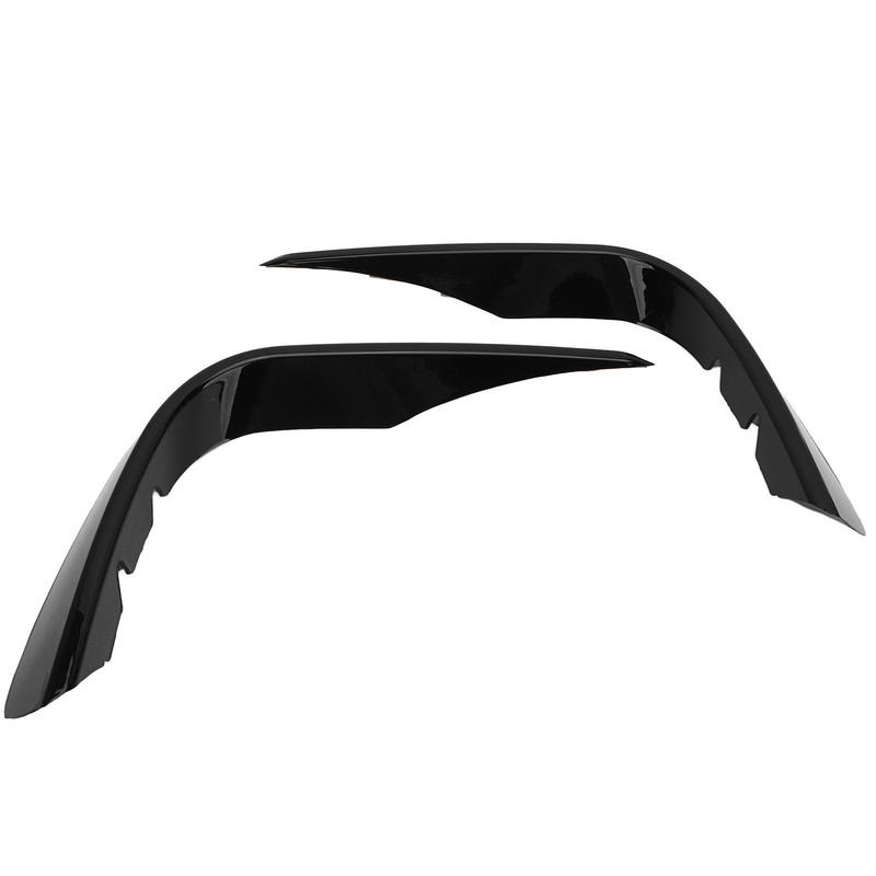 Front Bumper Wind Knife Fin Car Gloss Black Fog Light