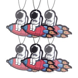 Astronaut Car Air Freshener 6 Pack Scented With Essential Oils By Fresh Fresheners