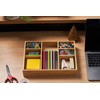 Umilife Desk Drawer Organizer, Bamboo Wood Organizer Tray with Adjustable