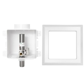 EFIELD Sweat Pre-assembled Dishwasher Outlet Box, 1/2-Inch MIP Inlet with Installed 1/4-Turn Stop Angle Valve With Stainless Steel Water Hammer Arrestor,(DW013)