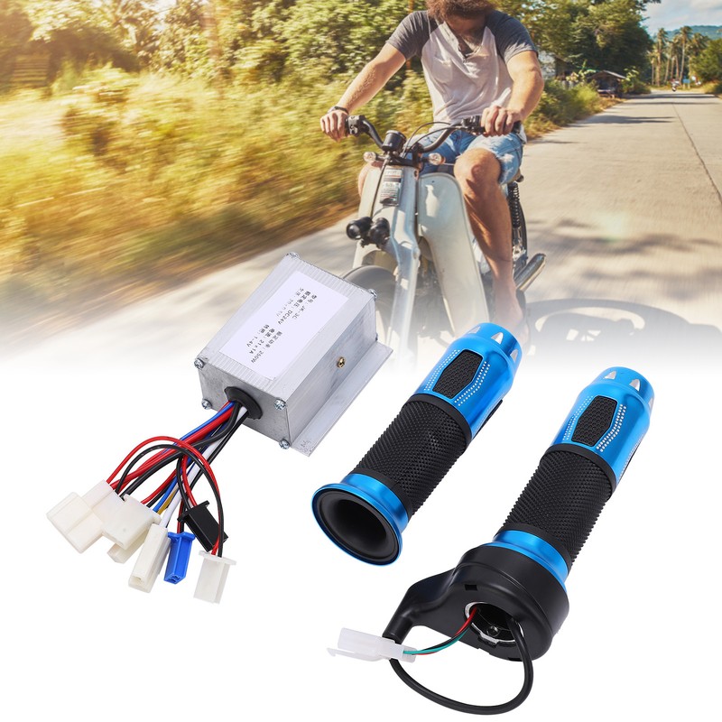 24V 250W Electric Bicycle Controller Kit Blue Crystal Twist Throttle
