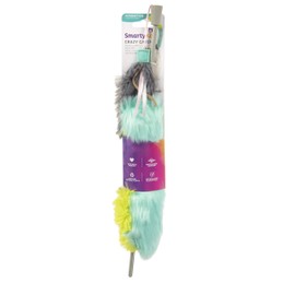 SmartyKat Crazy Catch 3-Park Breakaway Wand Cat Toy - Green/Yellow/Gray, One Size