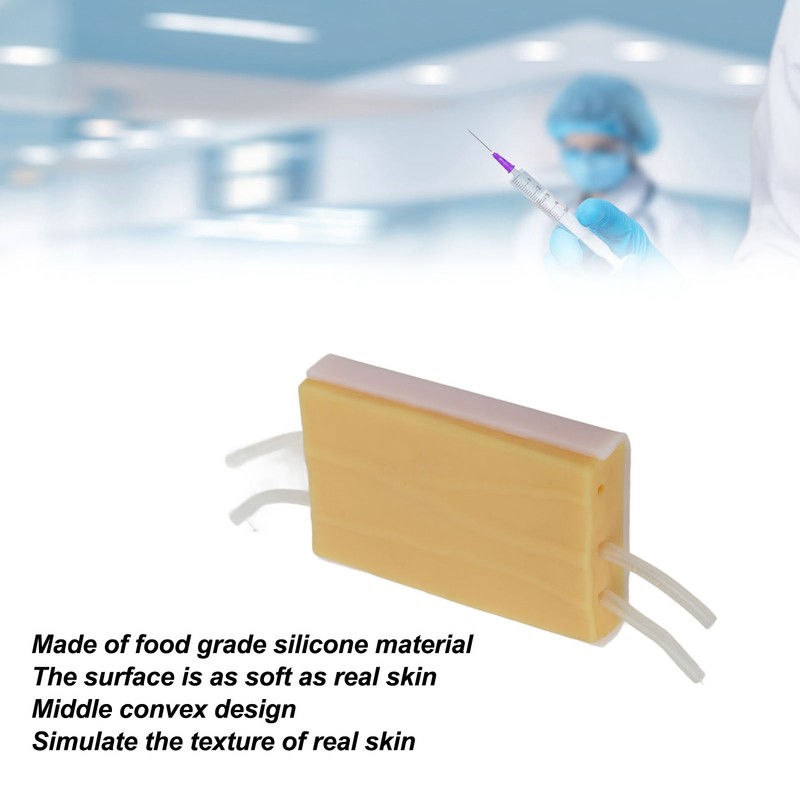Venipuncture Injection Training Pad Reusable Silicone Simulation Soft Injection Pad