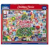 White Mountain 1000 Piece Jigsaw Puzzle Winter Christmas Holiday Puzzles
