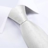 DiBanGu Silk Necktie Wedding Pocket Square Tie Pin Cufflinks Set