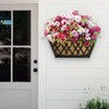 Karlliu 4 Pack 12 Inch Window Boxes Planters Railing Planter