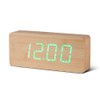 Gingko Design Alarm Clock, Wood, Brown, One Size