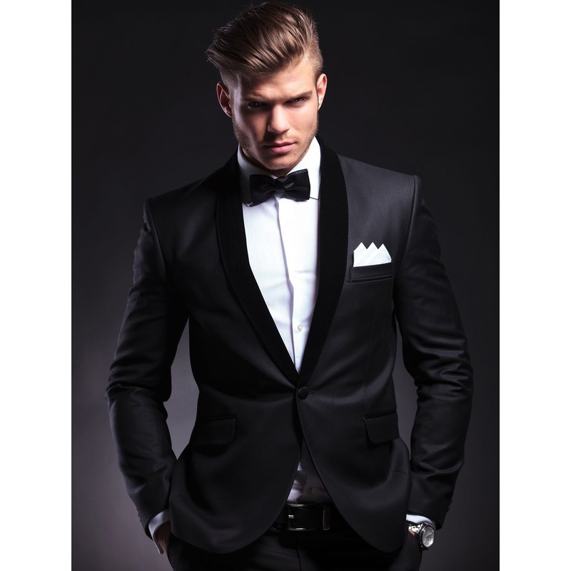 Sumind Black Bowtie for Men Pre Tied Tux Bow Ties