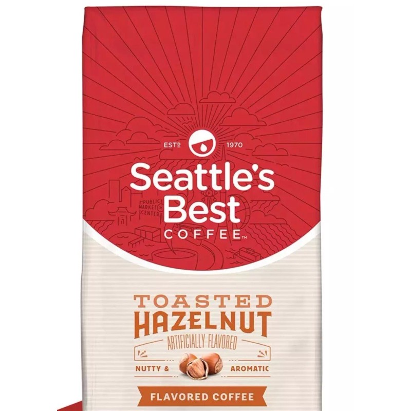 Seattle's Best Toasted Hazelnut Flavored Ground Coffee 12 oz