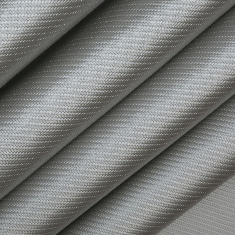 Spradling Carbon Fiber CAR-1101 Vinyl Fabric Silver Sample 3" x