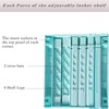 Locker Shelf Adjustable Height and Width, Locker Organizer for Work,