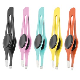 TOVINANNA 5pcs Eyebrow Clips and Trimmers Stainless Steel Hair Removal Tools Ergonomic Design for Precise Eyebrow Styling and Grooming