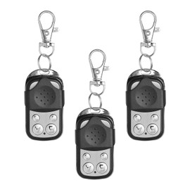 3Pcs 433.92 MHz Universal Garage Door Remote Control Key Fob, Gate Opener Cloning Wireless Key Fob with 4 Buttons, Duplicate Remote for Garage Doors, Roller Shutters, Electric Gates & Car Alarms