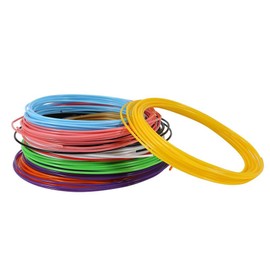 Filamento de lápiz de impresora 3D, 10 colores ABS/PLA Rellenos de filamento de lápiz Material de consumo de plástico para niños Adultos Artes Artesanía Modelo DIY(PLA)
