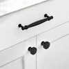 Asidrama 10 Pack 5 Inch(128mm) Matte Black Kitchen Cabinet Handles,