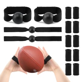 JIANWEI American Football Catching Trainer Band with Sports Finger Sleeves, Rugby Receiver Training Aid, Volleyball Training Equipment Beginner Practice Fingertip, Football Accessories(Size:14pcs)