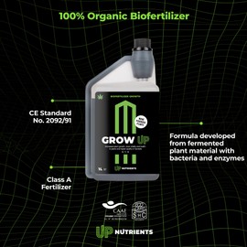 UP NUTRIENTS Organic Growth Fertilizer Grow UP – Plant and Crop Growth – 100% Organic Growth Booster – Increased Vitality and Health – Higher Quality Yields – Stronger Plants