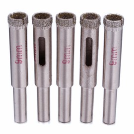 JINGLING 9mm Tile Hole Saw Diamond Drill Bits Tools for Stone Glass Pack of 10Pcs