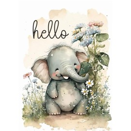 FOXKISS Elephant Diamond Art Painting Kits for Adults，Full Drill Diamond Dots Paintings for Beginners, Round 5D Paint with Diamonds Pictures Gem Art Painting Kits DIY Crafts Kits 12x16inch