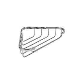 Croydex QM260941 Chrome Plated Mild Steel Corner Wire Soap Dish, 5 Year Rust Free Guarantee, Silver
