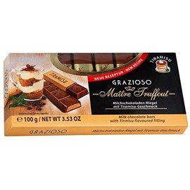 Grazioso Milk chocolate Tiramisu bars 100g (6 pcs)