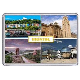 Bristol England United Kingdom Souvenir Acrylic Fridge Magnet (Standard: 70x45mm)