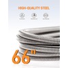 66" Flexible Drain Brush Tool with Large Brush Head and
