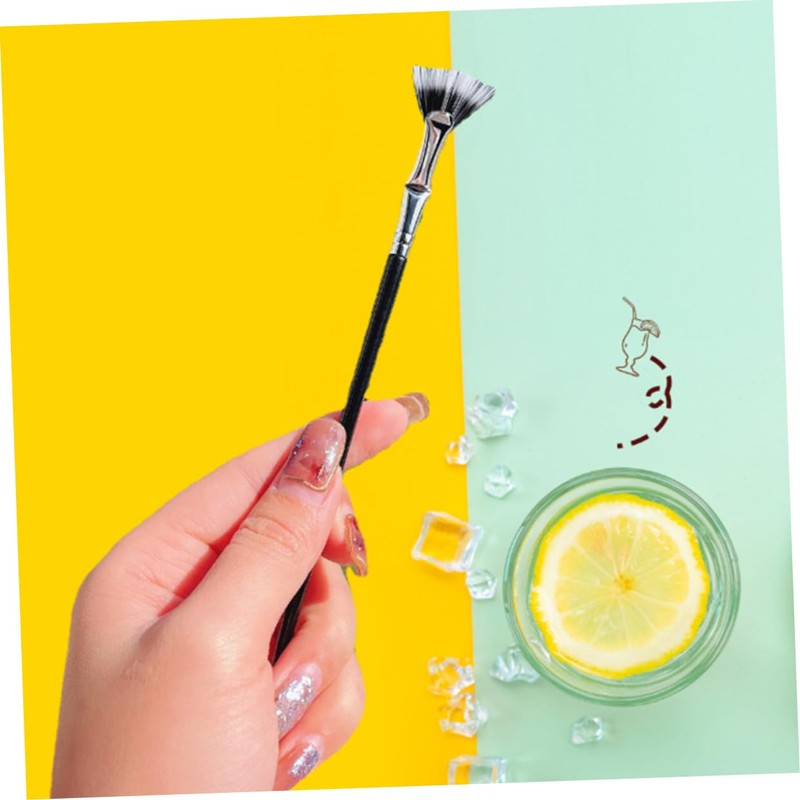IWOWHERO Mascara and Eyelash Brush Fan-shaped Design for Easy Makeup