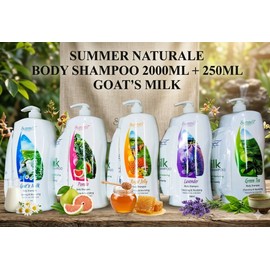 Summer Naturale Body Shampoo 2000ml + Goat Milk Body Wash 250ml
