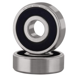 XIKE 2 pcs 6302-2RS Ball Bearings 15x42x13mm, Pre-Lubricated & Bearing Steel & Double Rubber Seals,6302RS Deep Groove Ball Bearing with Shields