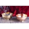 NKlaus Ø 11 cm Copper Bowl Hammered Incense Bowl holy