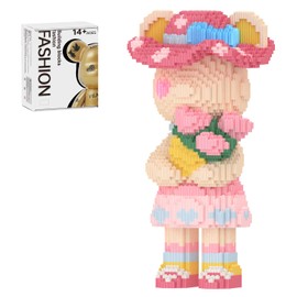 MEIGESI Bear Building Blocks (5000 PCS) | 700% Bear Display Model | Micro 3D Animal Building Blocks | Fluorescence Design for Adults & Kids | Idea for Home & Office Decor | CZ7740