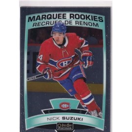 2019-20 Upper Deck O-Pee-Chee Platinum Hockey #164 Nick Suzuki Rookie Card RC Hockey Card