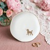 Poodle Jewelry Dish Tray for Dog Lover,Ceramic Trinket Tray, Key