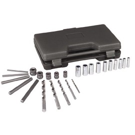 OTC 4651 Screw, Bolt, and Stud Extractor Set - 25 Piece - with Drill Bits and Guides