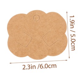 TEHAUX 200pcs Jewelry Display Cards for Necklaces and Earrings Blank Kraft Paper Holders for Packing Accessories Compact for Easy Storage and Organization